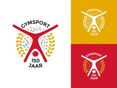 KNGU - 150 years - Logo 150 anniversary anniversary logo gymnastic gymsport jubileum kngu logo logodesign sports logo