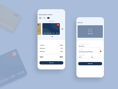 Credit Card Checkout DAILY UI #002 dailyui design figma mobille ui