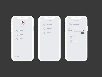 Settings DAILY UI #007