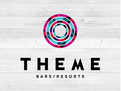 Theme Bars and Resorts bar branding kaleidoscope logo resort