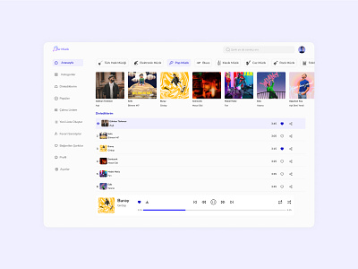 Daily UI #3 app blue design figma graphic design listen listening music ui web