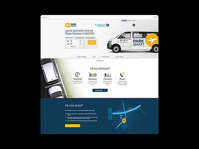 Parksmart website frontend web development