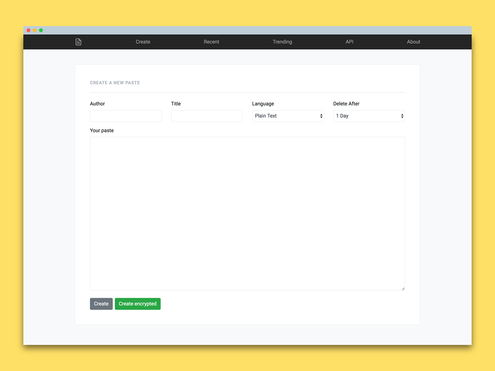 Working on simple and minimal "Pastebin" design by Ronalds Vilciņš on