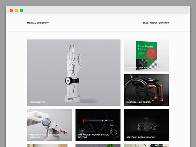 Web design & development for Minimal Directory