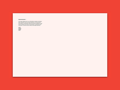 Back to minimal site design