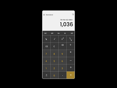 #Daily UI :: 004 Calculator