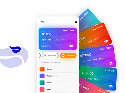 Wallet Card UI design