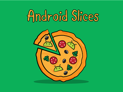 Android Slices Pizza Illustration android pizza