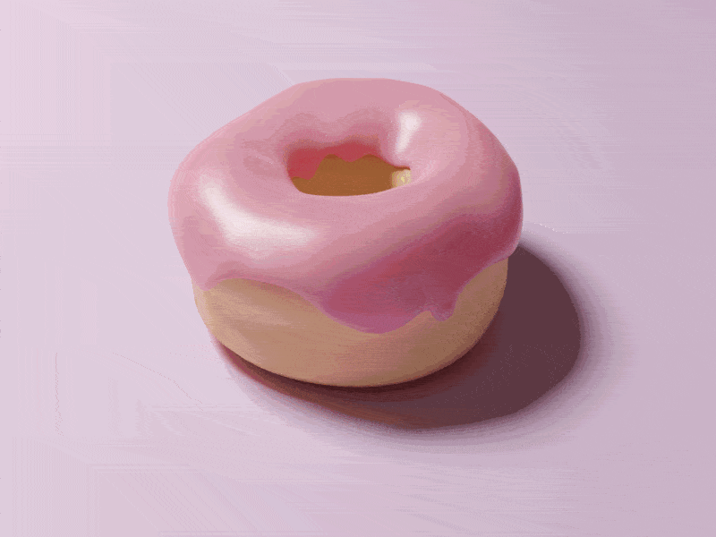 Pink Donuts by Sue on Dribbble