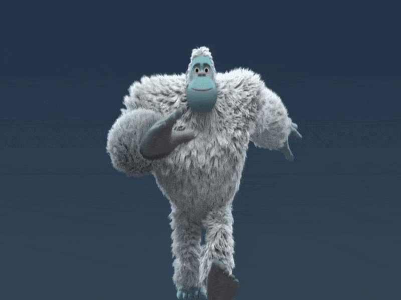Ice Monster 3d animation art design gif monster motion graphics