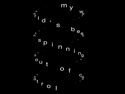 Typography animation black and white gif motion graphics typography