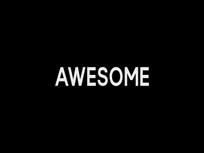 Awesome animation black and white design gif motion graphics typography