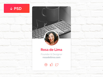Profile Widget | Free free gift ios7 psd resource rosina uruguay