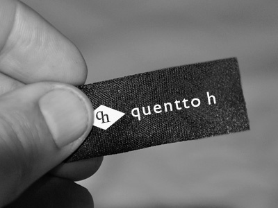 quentto h Tag black brand branding cloth dark finger hand label logo love man montevideo resource rosina tag texture trend tshirt uruguay white