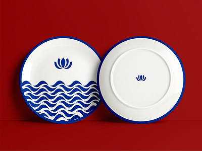 Final Project - Plate Design for the Brand Zuzka branding graphic design illustration logo lotus symbol