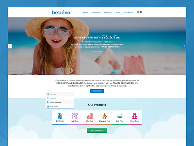 bebeva clean creative design features flat ui ux web design