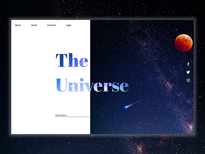 Universe branding design graphic design landing ui ux vector web
