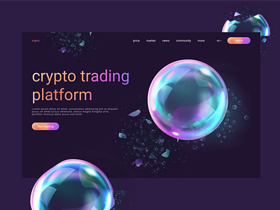 Bubble branding crypto design graphic design illustration logo nft typography ui ux vector web