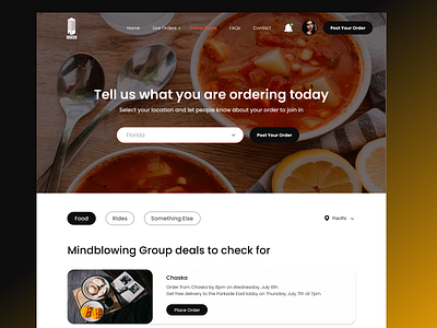 Ordering Web App app branding design ui ux