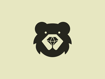 Diamond Bear Logo animal animal logo bear bear logo branding design diamond diamond logo flat flat logo illustration jewellery jewelry jewelry logo logo logo design minimalist modern logo simple simple logo