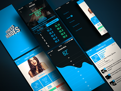 Fitness Heroes iOS smart fitness fitness heroes ios smart ui user experience user interface ux