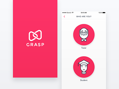 Grasp app app design application flat ios material product design ui ux