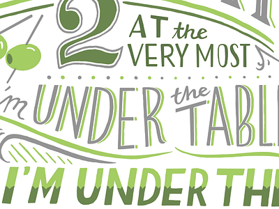 Under Under green handdrawntype quote typography