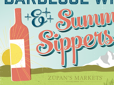 Summer Sippers august grocery portland summer typography willamette wine winery