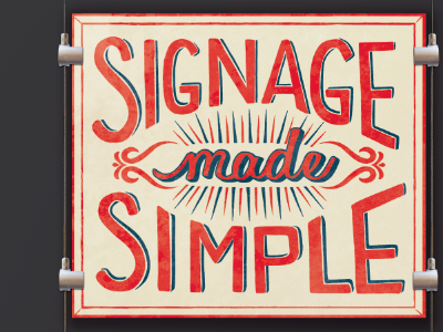 Signage Made Simple hand drawn made signage simple typography