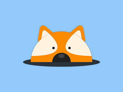 Foxy android app character design flat fox foxy game icon material simple