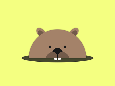 Beaver android app beaver character design flat game icon material simple