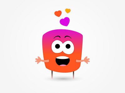 Marshmallow In Love android app character emotions inlove love marshmallow material pink purple smile