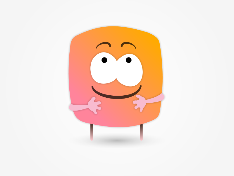 Happy Marshmallow by Darina Turkovskaya on Dribbble