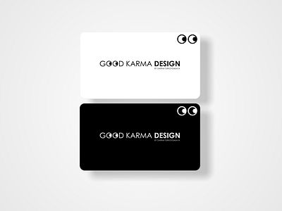 Logo GOOD KARMA blackandwhite corporate identity design eyes flatdesign good karma logo simple logo