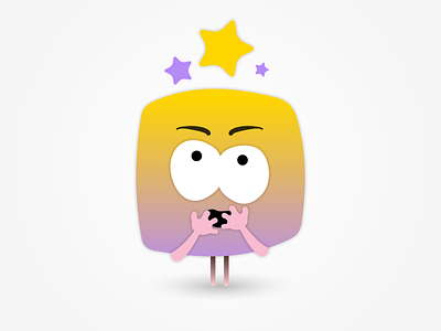 Concentration app character concentration emotions idea marshmallow stars thinking