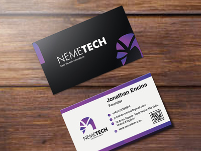 Business Card | NEMETECH brand identity branding business business card design graphic design