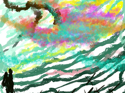 Universe Tree abstract abstract art abstraction digital painting digitalart painting sky tree
