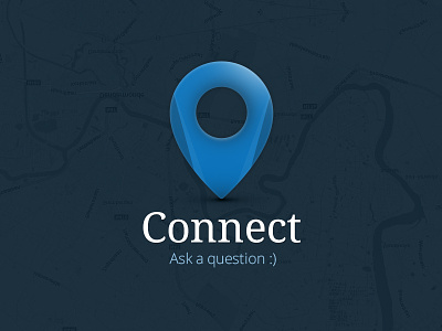 Connect connect contact custom dark light location pin question