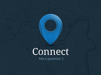 Connect connect contact custom dark light location pin question