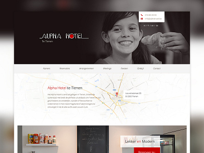 Hotel belgium horeca hotel lightweight open sans simpel web webdesign