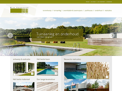 Landing Page - Yard architect architect grass green lawn pixel pool webdesign yard yummie