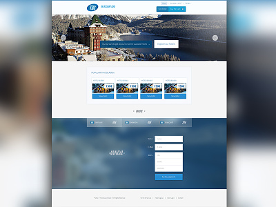 TDC - Full homepage button card cold discount header hotels landing menu navigation perfect pixel tdc thediscountcard webdesign winter
