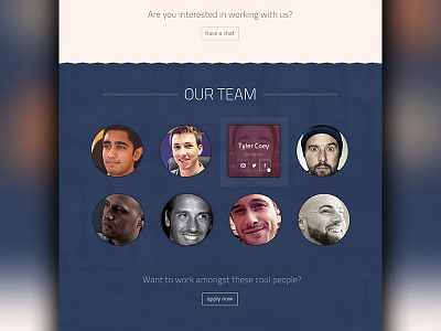 Our Team avatar blue design icons team theme web webdesign