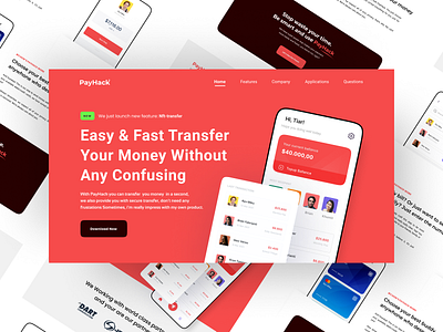 PayHack - Landing Page ui uiux web webdesign