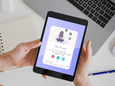 Share the app adobe xd app design mobile app mobile design share share the app ui ux