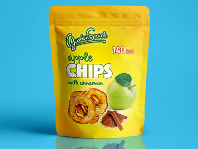 Apple Chips packaging design branding dried fruit illustration package packagedesign packaging design