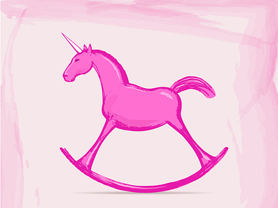 Pink cradle-unicorn