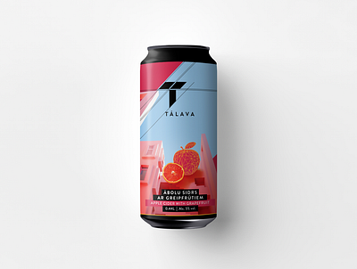 Apple cider label apple branding can cider clean design grapefruit graphic design identity design label pink premium urban