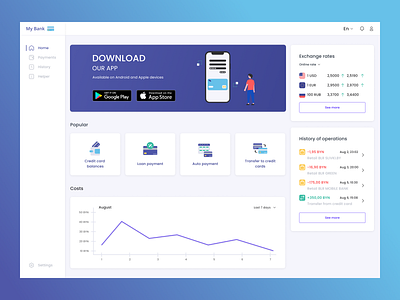 Banking Dashboard Design