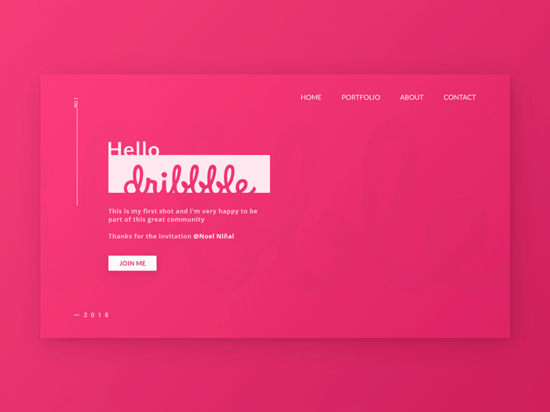 Hello Dribbble!